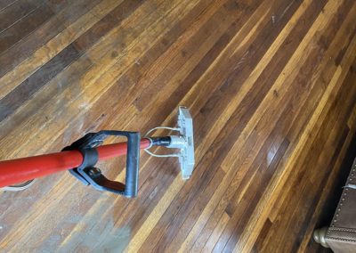 Green-Gen restoring a hardwood floor