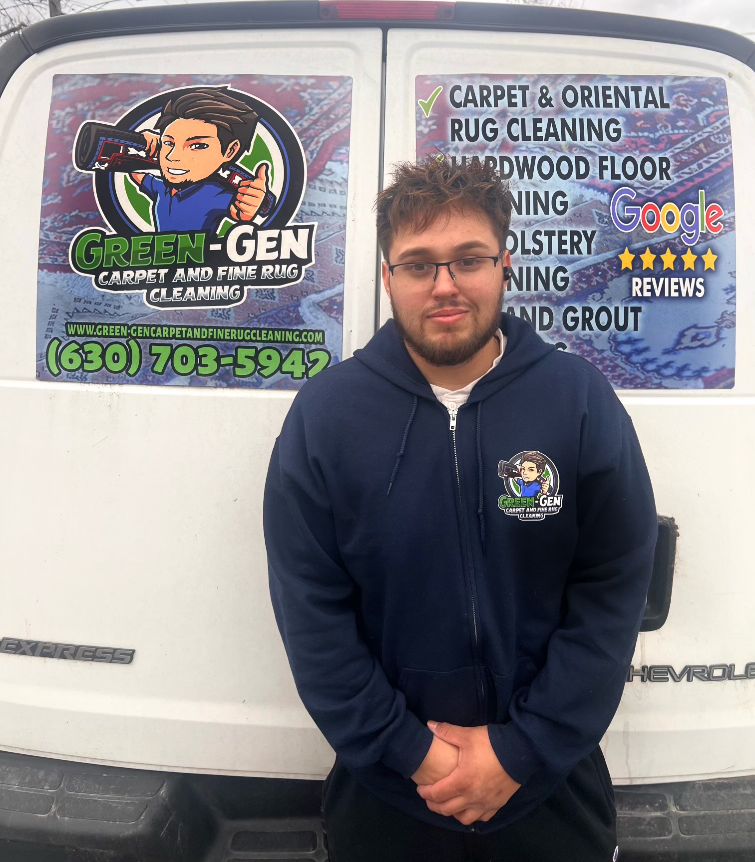 Tony, owner of Green-Gen Carpet and fine rug cleaning