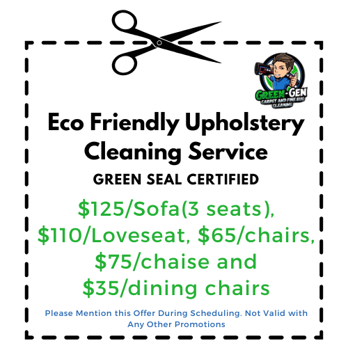 Eco Friendly Upholstery Cleaning Coupon 