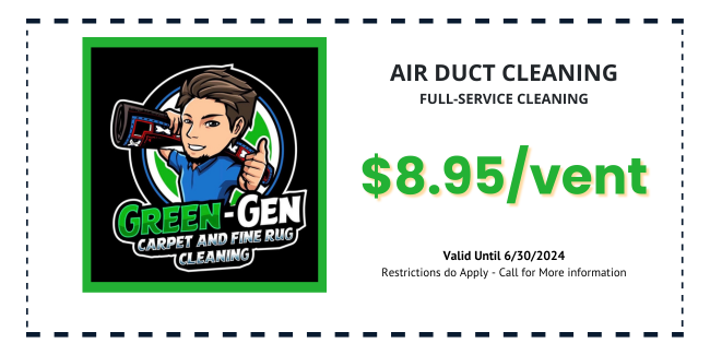 Air Duct cleaning $8.95/vent