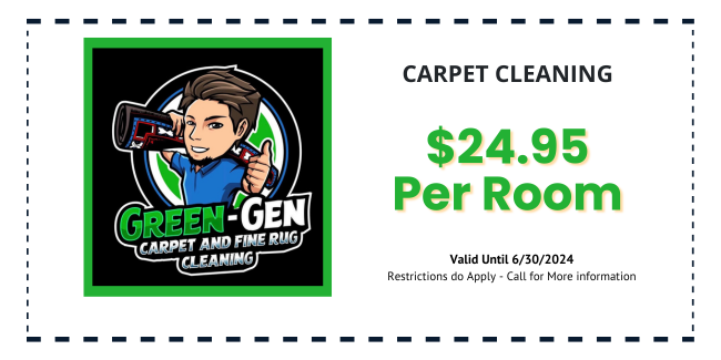 $24.95 carpet cleaning per room