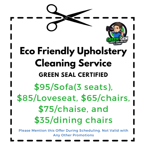 Green-Gen Upholstery Cleaning Pricing